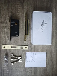 TRA 310063 Sashlock stretto 5 leve 51 mm cassa 35 mm backset ottone lucido GB made - Foto 1 di 15