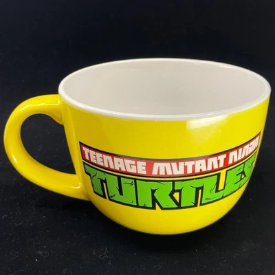 Taza de cerámica amarilla Teenage Mutant Ninja Turtles 24 oz café té Cowabunga Foto 1 de 4