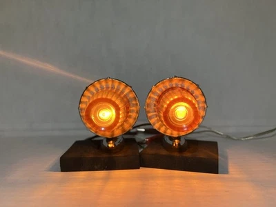 2 luces marcadoras de liquidación International Harvester IH de colección lente ámbar camión cromado Foto 1 de 4