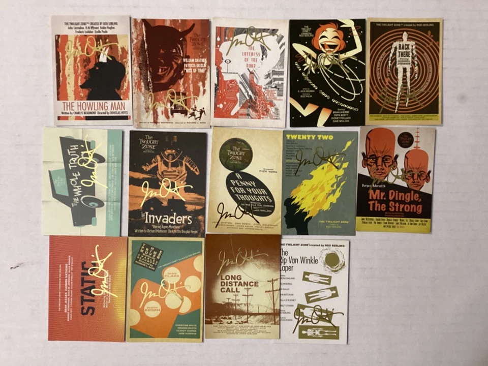 TWILIGHT ZONE (14) GOLD FOIL AUTOGRAPH CARDS IN N/M CONDITION - Image 1 of 2