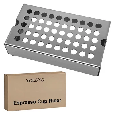 Soporte elevador de taza de café espresso YOLOYO, bandeja de goteo de café, elevador de taza de café espresso... Foto 1 de 4