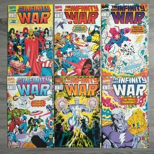 INFINITY WAR Lot  #1-6 COMPLETE 1992 Marvel Comics Jim Starlin Thanos High Grade - Picture 1 of 11