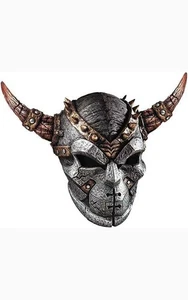 WARLORD LATEX ADULT MASK HALLOWEEN COSTUME DEVIL ACCESSORY - Imagen 1 de 2