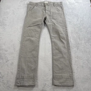 Tim Hamilton Japan 2008 Cotton Pants Mens 34x30 Jeans Gray Slim Fit Runway - Picture 1 of 12
