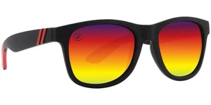 Blenders Eyewear FIRESTORM BE4404 CAT 3 Black/Red Rainbow Polarized - Picture 1 of 2