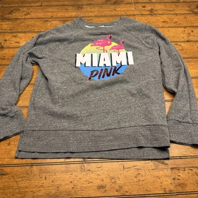 Victoria's Secret PINK Miami Small Pullover Sweatshirt Gray FL - Image 1 of 4