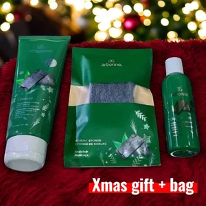 Luxus Weihnachts Geschenkset 3-teilig Kohle Peeling mit Geschenktüte Weihnachtsgeschenk - Bild 1 von 1