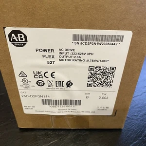 1PC New Allen Bradley 25C-D2P3N114 PowerFlex 527 0.75 kW AC Drive - Picture 1 of 5