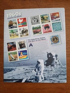 RARE Signed By Designer Scott #3188 33¢ 1960s Celebrate the Century Sheet of 15 - Picture 1 of 2