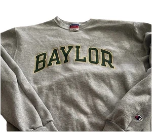 Vintage Champion Baylor 2009 etiqueta gris tripulación. Hombre Talla Mediana - Imagen 1 de 4