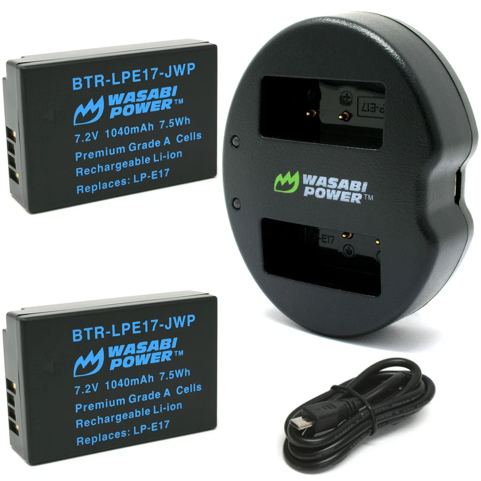 Wasabi Power Battery (2-Pack) and Dual Charger for Canon LP-E17 - Image 1 of 4