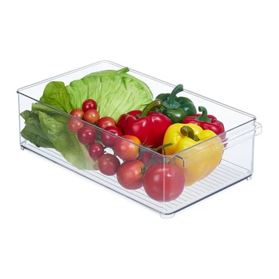 2 x Kühlschrank Organizer, Kühlschrankbox, Gemüsefach, Küchenordnungshelfer - Bild 1 von 4