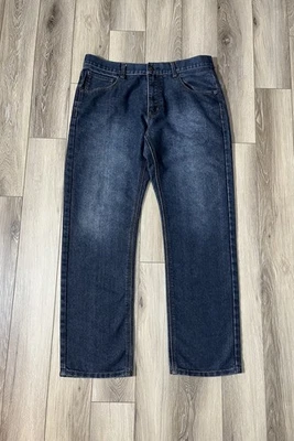 Pantalones de mezclilla Beverly Hills Polo Club pierna recta lavado medio para hombre talla 34x32 Foto 1 de 4