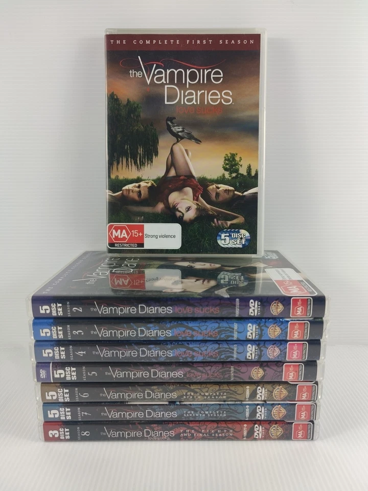 The Vampire Diaries - Complete Seasons 1-8 DVD 1 2 3 4 5 6 7 8 R4 *Free Postage* - image 1 of 4