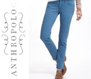 Anthropology Pilcro & the Letterpress türkis Stretch Stet Fit Jeans $ 98 Größe 28 EUC - Bild 1 von 10