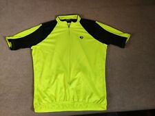 Pearl Izumi Men's 3/4 Zip Cycling Jersey Large UltraSensor Hi Visibility Yellow