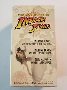 INDIANA JONES VHS Trilogy Set RAIDERS THE LOST ARK TEMPLE OF DOOM LAST CRUSADE - Picture 1 of 6
