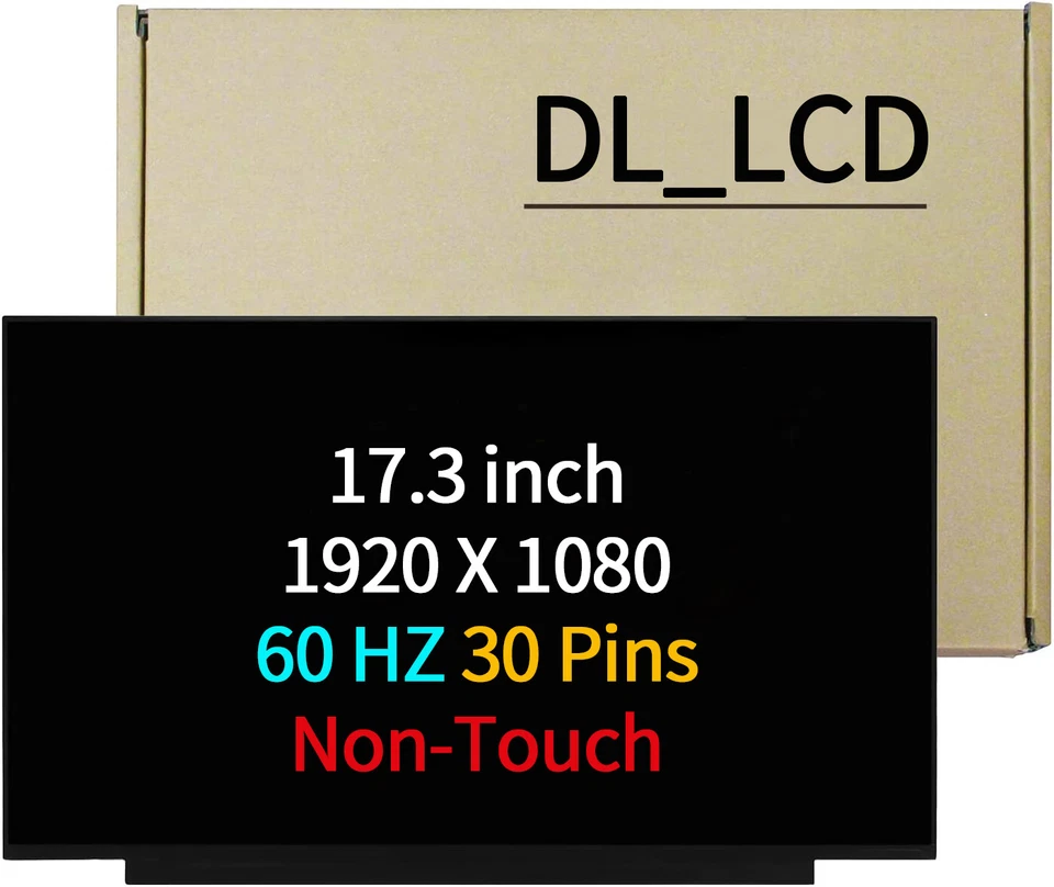 17.3" LP173WF5-SPA1 for LP173WF5-SPB3 30Pin 60HZ FHD 1920X1080 LCD Screen Laptop - Image 1 of 2