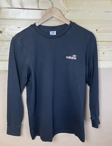 ADIDAS ORIGINALS TREFOIL ORIGINALS BLACK LIGHTWEIGHT JUMPER SIZE SMALL VGC - Picture 1 of 10