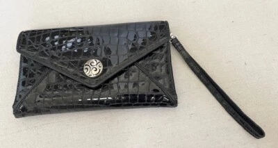 Sobre Brighton Manos Libres Croco-Repujado Bolso sin asas Muñequera Correa Cartera Bolso de mano Foto 1 de 4