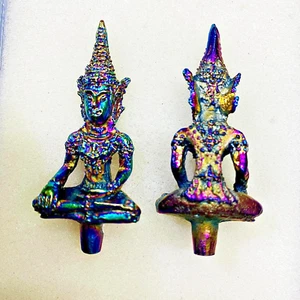 Leklai Rainbow Emperor Armor Buddha Magic Protect Shield Guard Thai Amulet 17705 - Picture 1 of 9