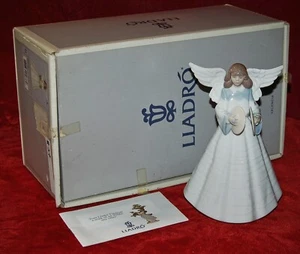 LLADRO Porcelain ANGELIC CYMBALIST #5876 In Original Box! Signed by Rosa Lladro! - Picture 1 of 8