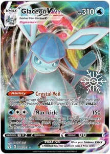 Pokemon TCG: Holiday Calendar 041/203 Glaceon VMAX Festive Stamp Promo N/MINT+ - Picture 1 of 3