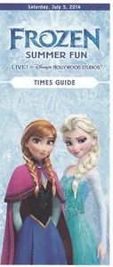 Guida Walt Disney's Hollywood Studios Frozen Summer Fun 2014 Show Times  - Foto 1 di 2
