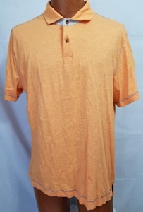 Polo de golf para hombre Robert Graham calce clásico naranja talla XL - Imagen 1 de 5