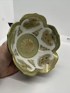 Lotus Shaped Hand painted Bowl - #8158 - Picture 1 of 5