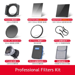 Benro 100mm Filter Kit GND16 ND1000 82mm CPL Filter Pouch Refractive cover - Picture 1 of 4