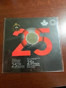 Canada 2020 Toronto Raptors Special Proof 25 Cent Coin in RCM Pack - Picture 1 of 2