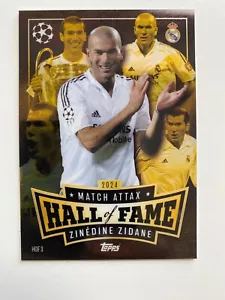 TOPPS MATCH ATTAX 2024-2025 24/25 ZINEDINE ZIDANE SALÓN DE LA FAMA - Imagen 1 de 2