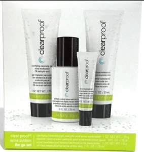 MARY KAY CLEAR PROOF ACNE SYSTEM~THE GO SET 4-PIECE~TRAVEL SIZE~NIB~EXP 06/2026 - Picture 1 of 5