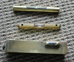 Three Showy Vintage Brass Levels Stanley Plus Plus - Picture 1 of 2