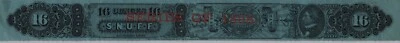 U.S. Revenue taxpaid TE235c 16oz Snuff strip Provisional 1898 / 1890 red ovpt VF - Image 1 of 2