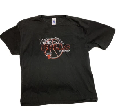 Camiseta para hombre Chicago Bulls Vintage 1998 NBA Champions Logo 7 Last Dance XL Foto 1 de 4