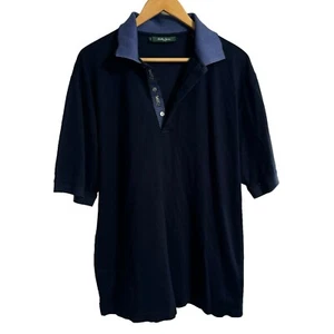 BOBBY JONES blu navy polo golf camicia grande - Foto 1 di 8