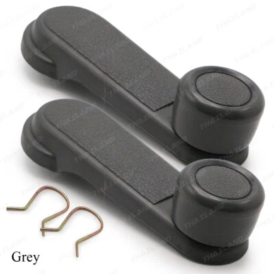 Window Crank Handle Gray Pair Fits Nissan Frontier Navara Big-M D21 22 1986 2005 - Image 1 of 4