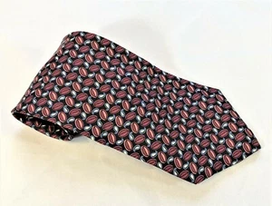 Zylos George Machado 100% Silk Designer Neck Tie 56.75" x 4" Black Pink #1139 - Picture 1 of 4