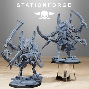 Xenarid Nyxar - Stationforge - 2 Grandi Figure Incl. Basi - 28mm Tabletop - Bild 1 von 8