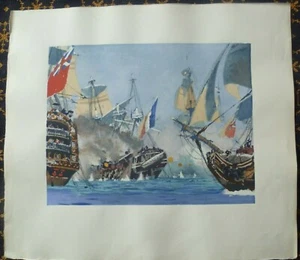 ZU RUHM UNSERES PAVILLONS~N°16~COMBAT du "ROMULUS"-1814~A. BRENET-P.O.M.~ - Bild 1 von 2