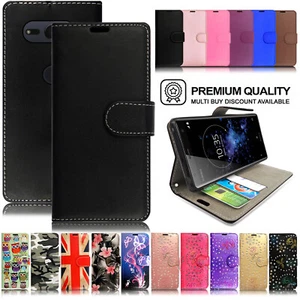 Case For Sony Xperia XZ Premium XZ1 XZ2 XZ3 XZ4 Leather Flip Wallet Stand Cover - Picture 1 of 25