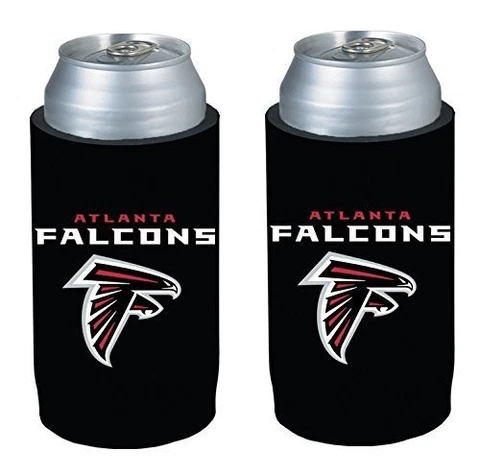 Atlanta Falcons NFL 2 pack Ultra Slim Can Koozie cooler hugger Cover