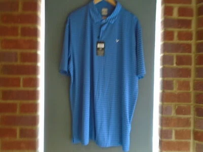 NEW MENS SS CALLAWAY OPTI~DRY POLO SHIRT~ COLOUR ~ COLBAT ~ SIZE~XL ~ 52" CHEST - Image 1 of 4