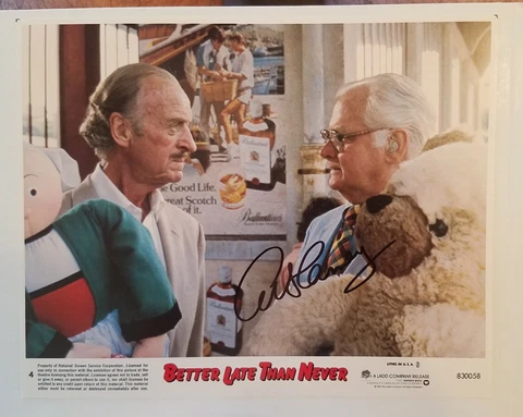Art Carney Actor Better Late Than Never Signed 8x10 Photo Autograph Cover