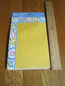 Sangamon Vtg Stationery new old stock Tablet Yellow Flowers Note Sheets Paper - Picture 1 of 4