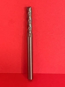 CARBIDE END MILL 7/64" DIAMETER 3/8" LOC  4 FLUTE RHS RHC 30 DEG STANDARD HELIX - Bild 1 von 3
