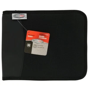 RoadPro 3-Ring Zippered Binder for Loose-Leaf Log Sheets, Black 10.5" x 8.5" - Picture 1 of 4