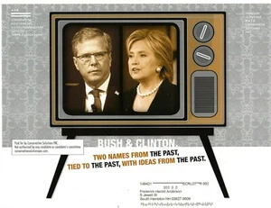 POLITIK BROSCHÜRE (2016) MARCO RUBIO "Bush Vs Clinton Two Names From Past SCP OF - Bild 1 von 2